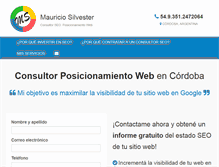 Tablet Screenshot of mauriciosilvester.com